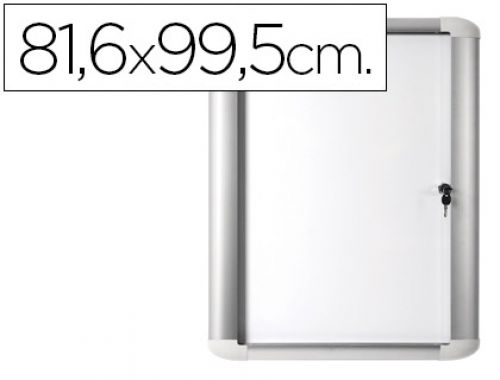 Vitrina de anuncio bi-office magnetica 81,6x99,5 cm para exterior com moldura de aluminio e fechadura , Bi-office , 78123 , 5603750529415